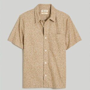Easy Short-Sleeve Shirt in Hemp-Cotton Blend